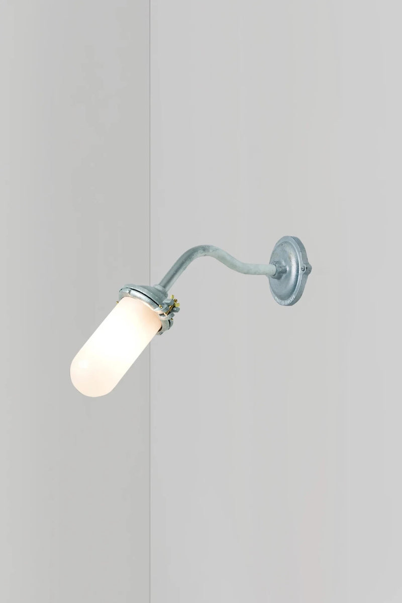 Exterior Bracket Light - Canted - Davey Lighting Outdoor Lights - Bronze - Frosted - HORNE