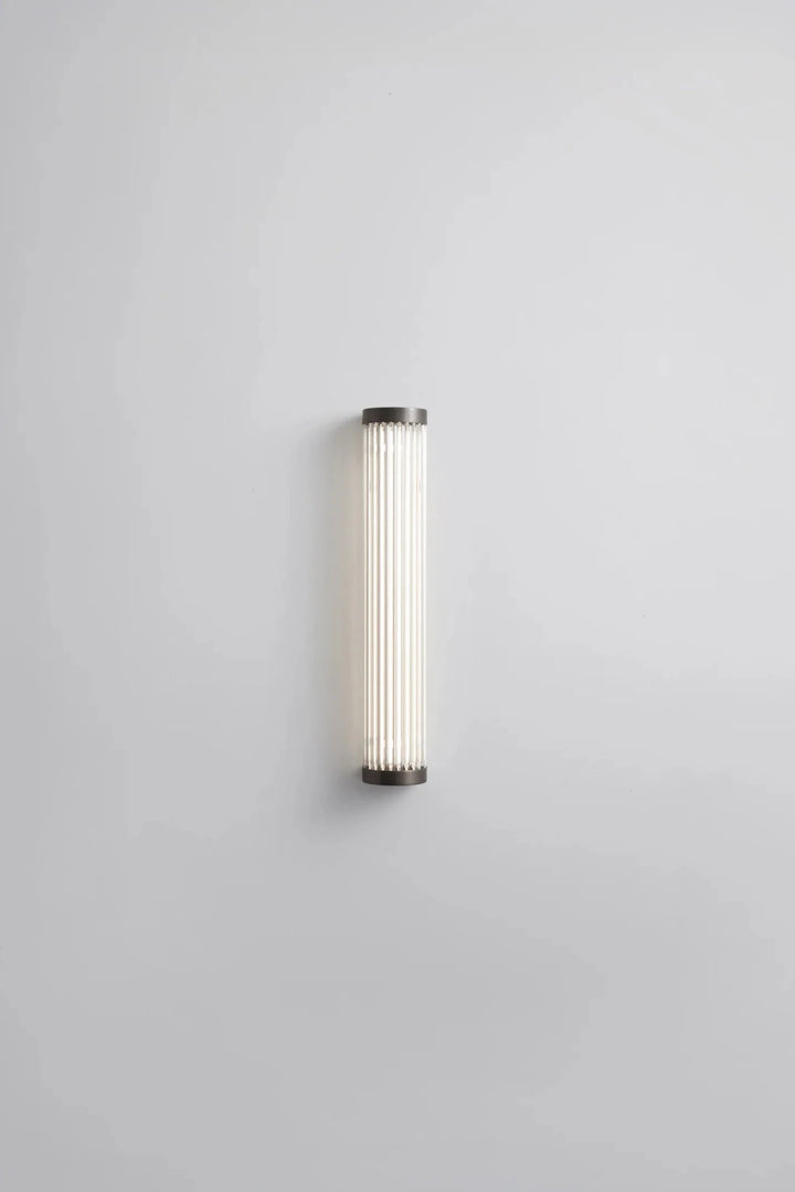 Extra Narrow Pillar Light 40cm - Davey Lighting Wall Sconces - Weathered Brass - HORNE