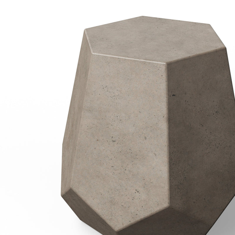 Faceted Stool - Urbia Stools + Benches + Ottomans - Dark Grey - HORNE