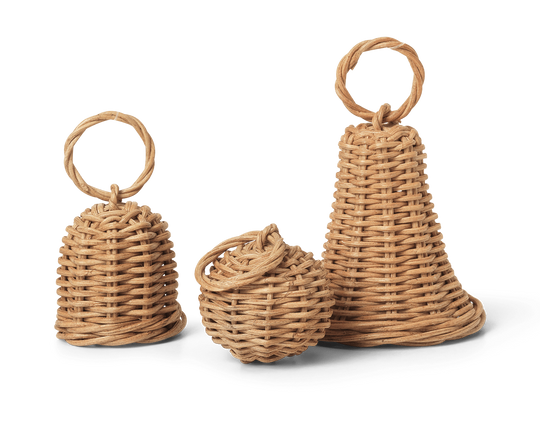 Braided Bell Baubles - Set of 3