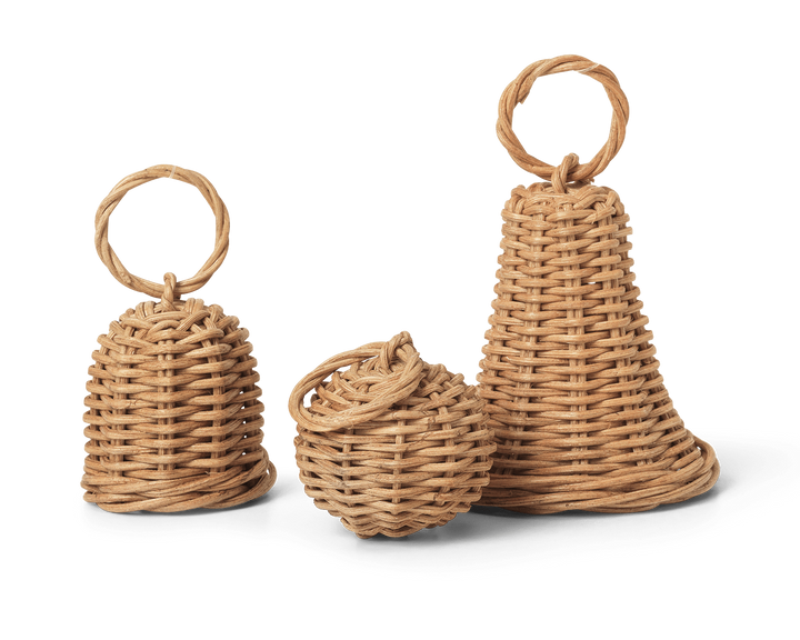 Braided Bell Baubles - Set of 3