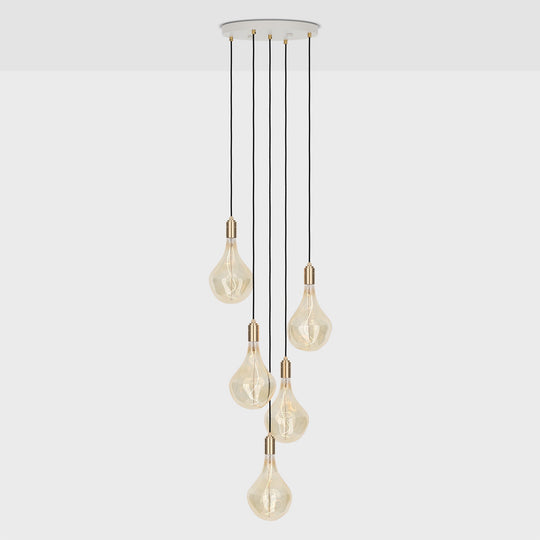 Five Pendant in Brass + Voronoi II - Tala Cluster Pendants - HORNE