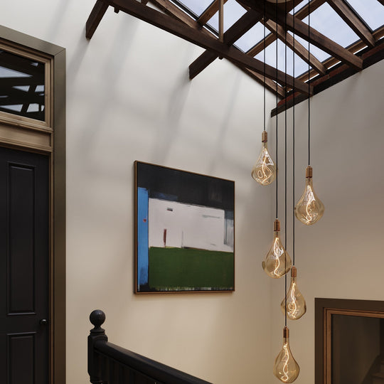 Five Pendant in Brass + Voronoi III - Tala Cluster Pendants - HORNE