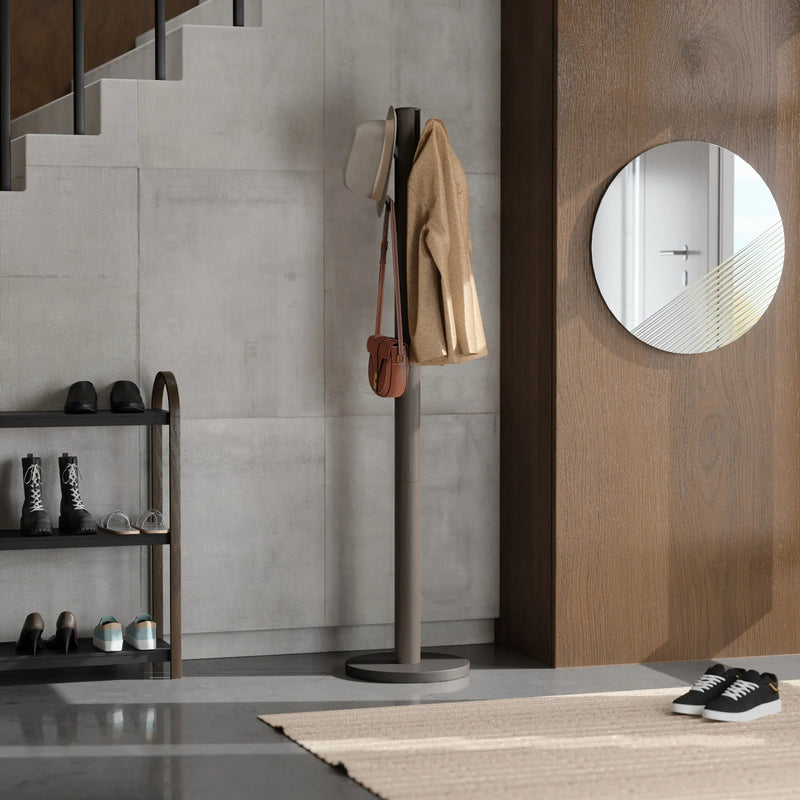 Flapper Coat Rack - Form & Refine Coat + Key Racks - Black-Walnut - HORNE