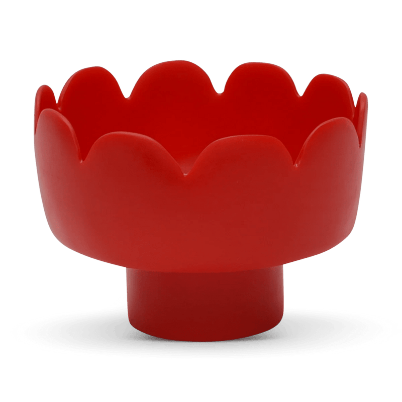 Fleur Footed Bowl - Tina Frey Serveware - Large - White - HORNE