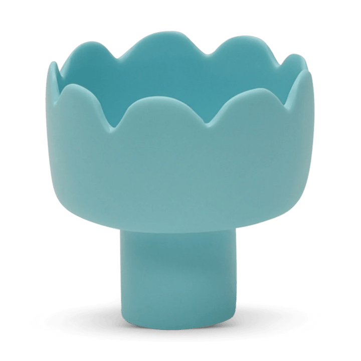 Fleur Footed Bowl - Tina Frey Serveware - Small - Turquoise - HORNE