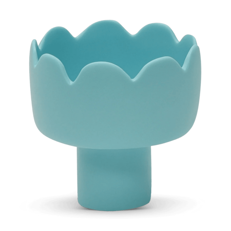 Fleur Footed Bowl - Tina Frey Serveware - Large - White - HORNE