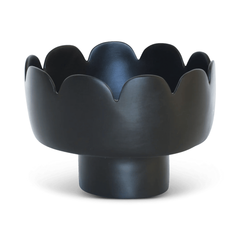 Fleur Footed Bowl - Tina Frey Serveware - Large - White - HORNE