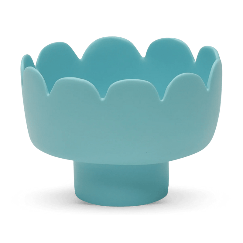 Fleur Footed Bowl - Tina Frey Serveware - Large - White - HORNE