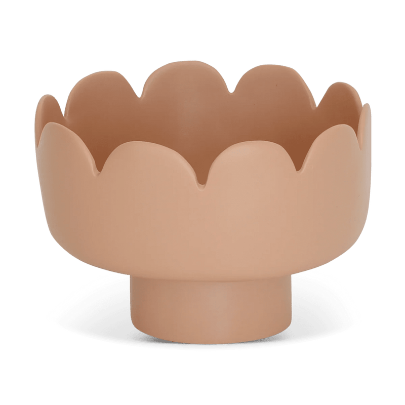 Fleur Footed Bowl - Tina Frey Serveware - Large - White - HORNE