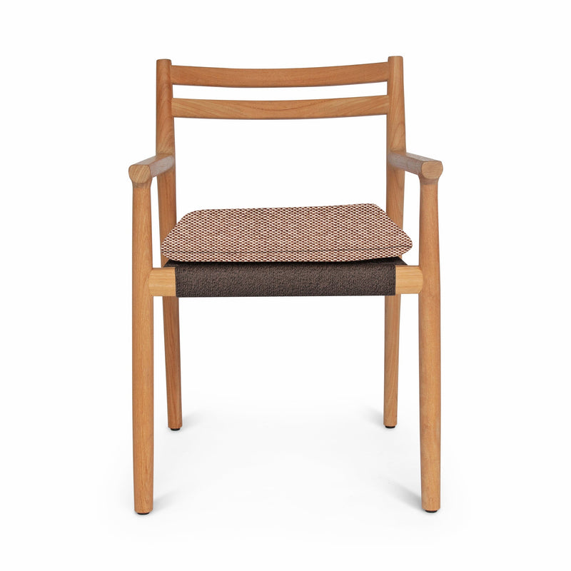 Florence Arm Chair - BETACO Chairs - Walnut Rope / Teak - HORNE