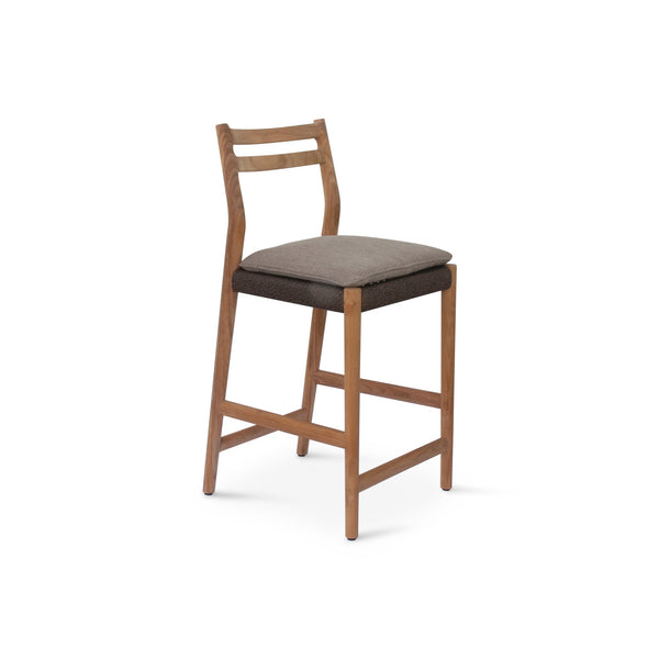 Florence Bar Stool - BETACO Stools + Benches + Ottomans - w/Seat Cushion / Walnut Rope / Teak / Cico 273 - HORNE