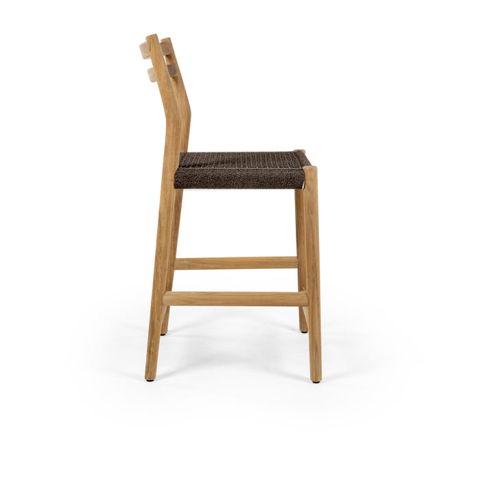 Florence Bar Stool - BETACO Stools + Benches + Ottomans - w/Seat Cushion / Walnut Rope / Teak / Cico 273 - HORNE