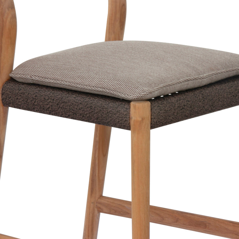 Florence Counter Stool - BETACO Stools + Benches + Ottomans - Walnut Rope / Teak - HORNE