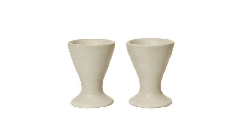 Flow Egg Cups - Set of 2 - Ferm Living Serveware - Black - HORNE