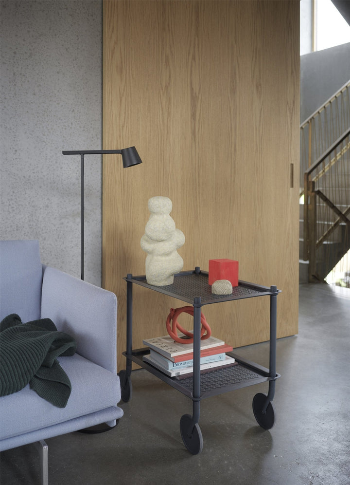 Flow Trolley - 2 Layer - Muuto Trolleys + Carts - Grey - HORNE