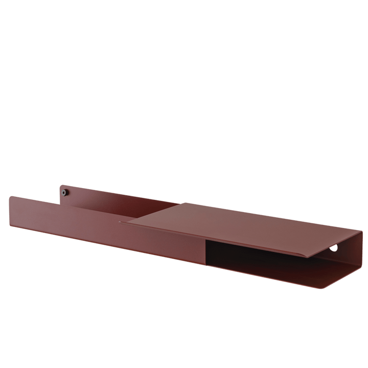 Folded Platform Shelf - Muuto Shelving - Deep Red - HORNE