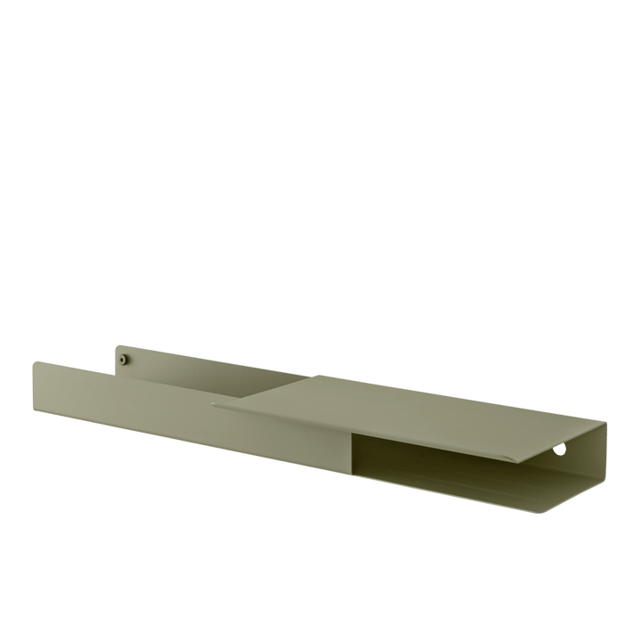 Folded Platform Shelf - Muuto Shelving - Olive - HORNE