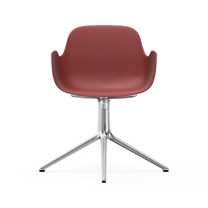 Form Armchair Swivel 4L Aluminum - Normann Copenhagen Swivel Chairs - Form Armchair Swivel 4L Alu - Bright Blue - HORNE