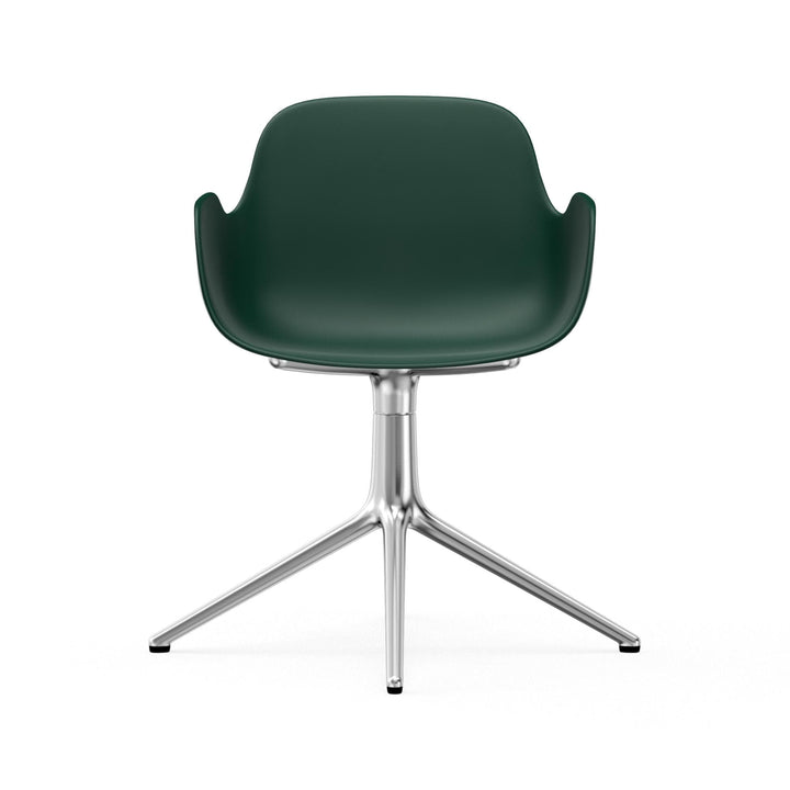 Form Armchair Swivel 4L Aluminum - Normann Copenhagen Swivel Chairs - Form Armchair Swivel 4L Alu - Bright Blue - HORNE