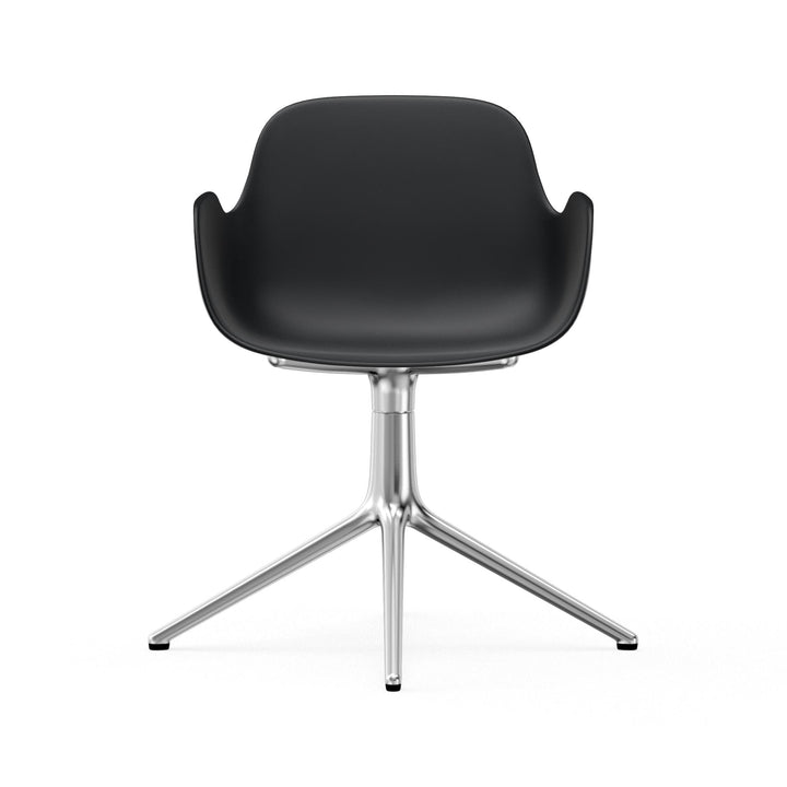 Form Armchair Swivel 4L Aluminum - Normann Copenhagen Swivel Chairs - Form Armchair Swivel 4L Alu - Bright Blue - HORNE