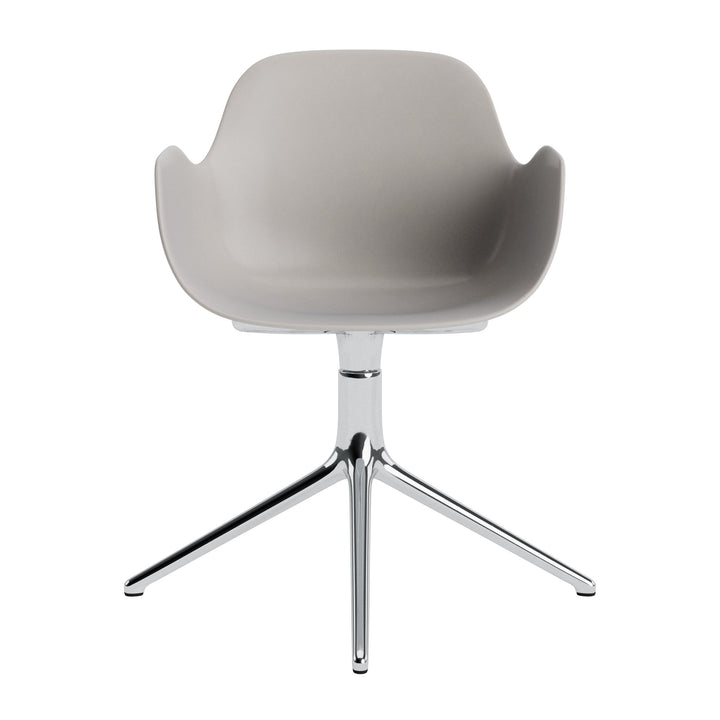 Form Armchair Swivel 4L Aluminum - Normann Copenhagen Swivel Chairs - Form Armchair Swivel 4L Alu - Bright Blue - HORNE