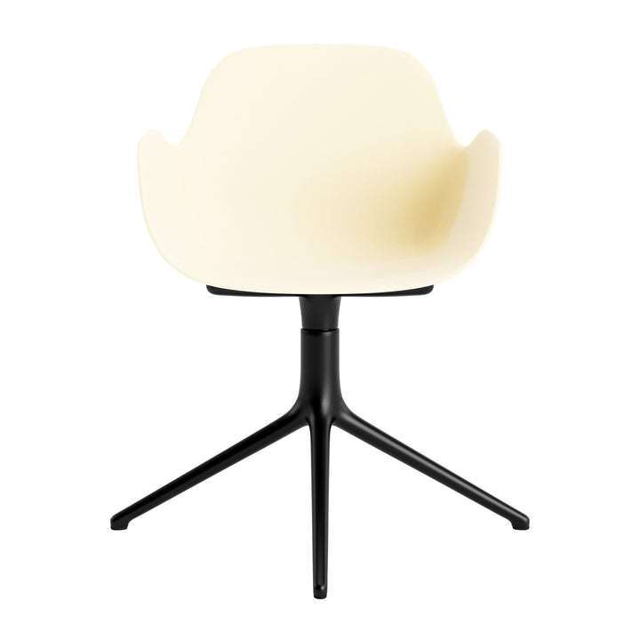 Form Armchair Swivel 4L Aluminum - Normann Copenhagen Swivel Chairs - Form Armchair Swivel 4L Black Alu - Bright Blue - HORNE