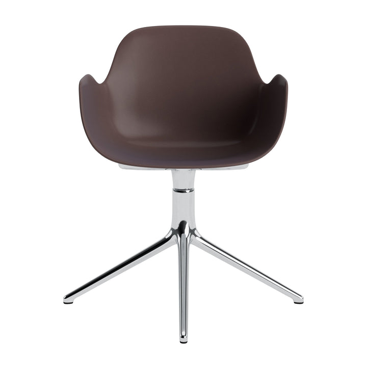 Form Armchair Swivel 4L Aluminum - Normann Copenhagen Swivel Chairs - Form Armchair Swivel 4L Alu - Bright Blue - HORNE