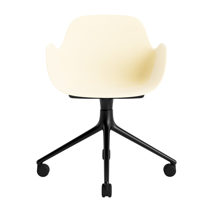 Form Armchair Swivel 4W Aluminum - Normann Copenhagen Swivel Chairs - Form Armchair Swivel 4W Black Alu - Bright Blue - HORNE