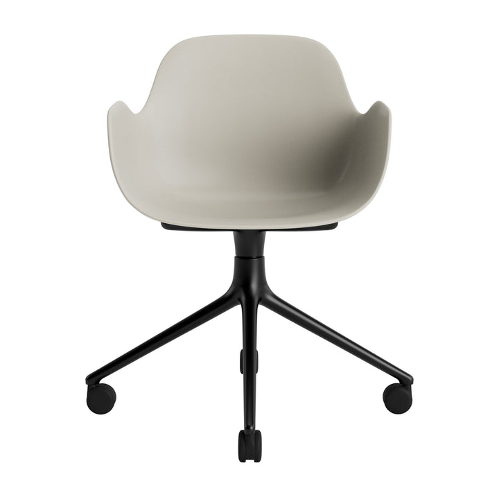 Form Armchair Swivel 4W Aluminum - Normann Copenhagen Swivel Chairs - Form Armchair Swivel 4W Black Alu - Bright Blue - HORNE
