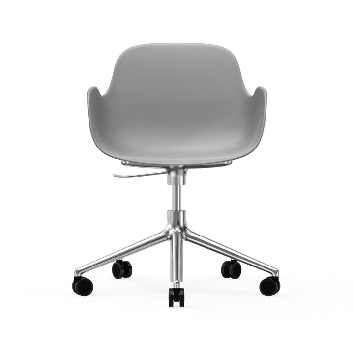 Form Armchair Swivel 5W Gas Lift Aluminum - Normann Copenhagen Swivel Chairs - Form Armchair Swivel 5W Gas Lift Alu - Bright Blue - HORNE