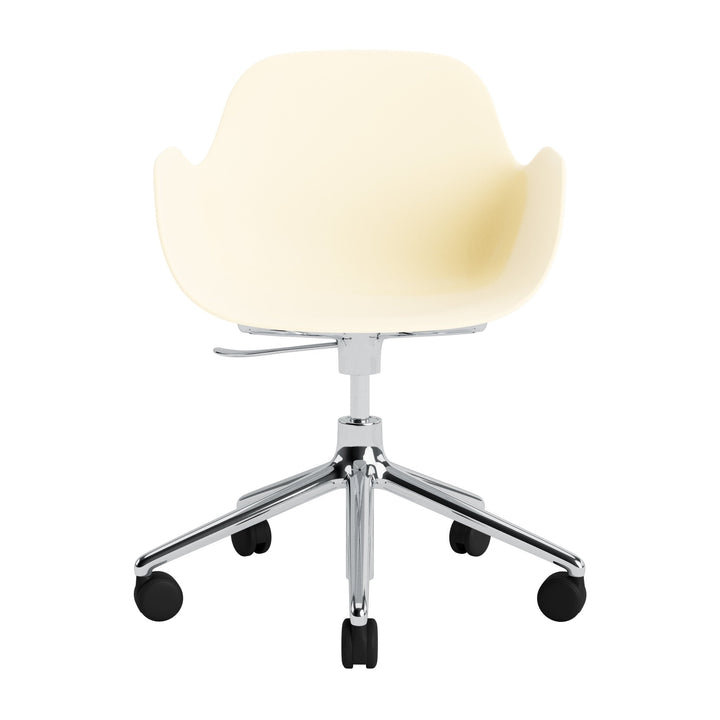 Form Armchair Swivel 5W Gas Lift Aluminum - Normann Copenhagen Swivel Chairs - Form Armchair Swivel 5W Gas Lift Alu - Bright Blue - HORNE