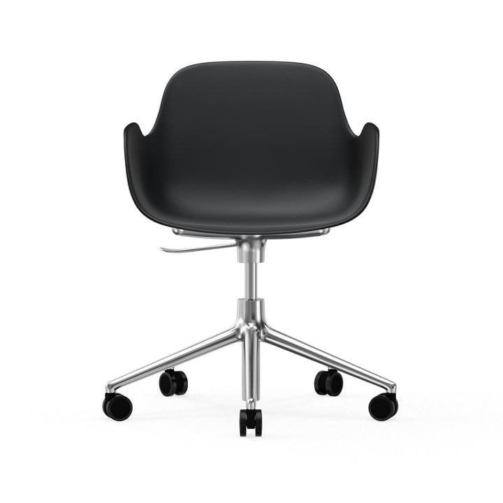 Form Armchair Swivel 5W Gas Lift Aluminum - Normann Copenhagen Swivel Chairs - Form Armchair Swivel 5W Gas Lift Alu - Bright Blue - HORNE