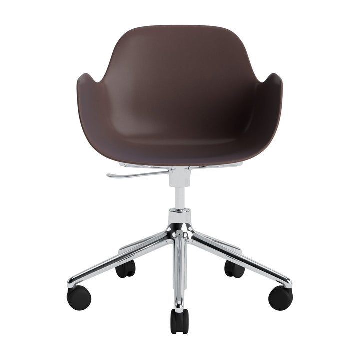 Form Armchair Swivel 5W Gas Lift Aluminum - Normann Copenhagen Swivel Chairs - Form Armchair Swivel 5W Gas Lift Alu - Bright Blue - HORNE