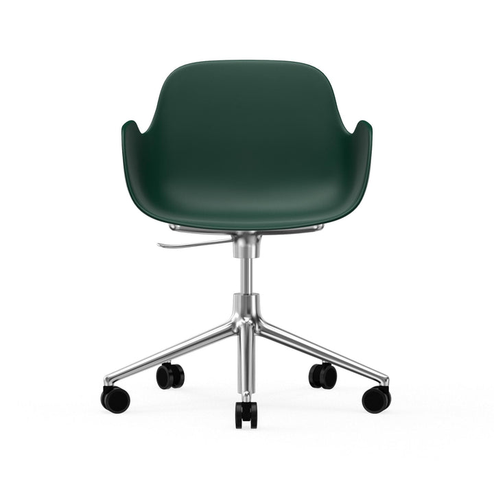 Form Armchair Swivel 5W Gas Lift Aluminum - Normann Copenhagen Swivel Chairs - Form Armchair Swivel 5W Gas Lift Alu - Bright Blue - HORNE