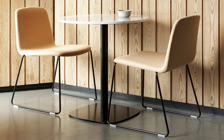 Form Café Table H74.5 Ø70 cm Wood - Normann Copenhagen Cafe Tables - Black Oak - HORNE