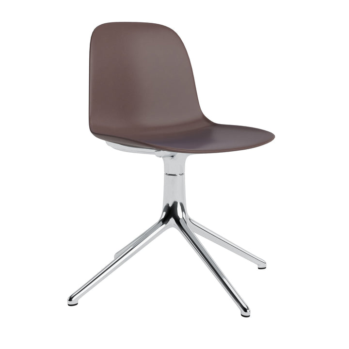 Form Chair Swivel 4L Aluminum - Normann Copenhagen Swivel Chairs - Form Chair Swivel 4L Alu - Brown - HORNE