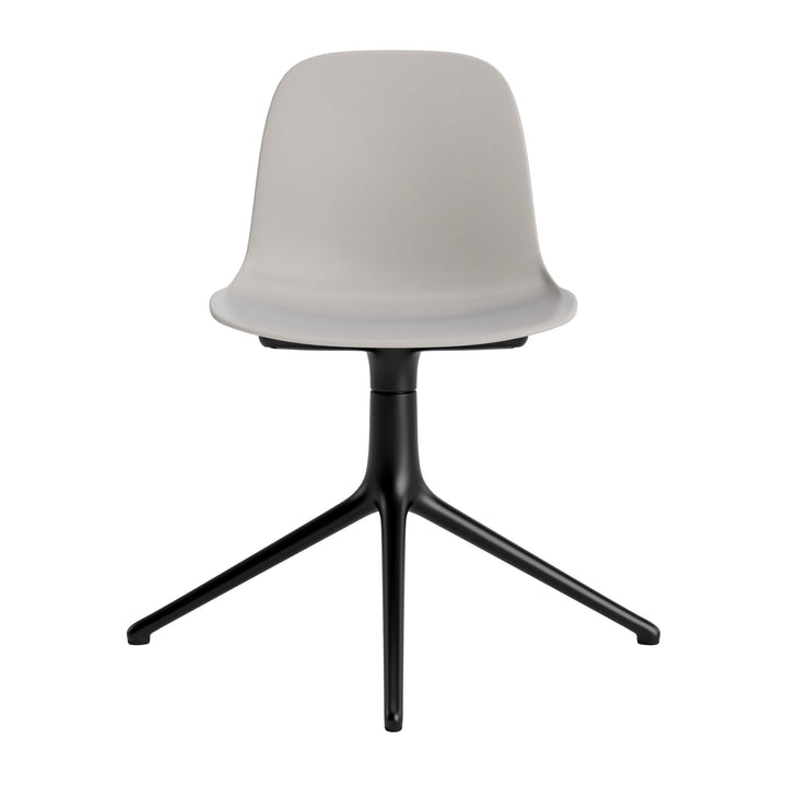 Form Chair Swivel 4L Aluminum - Normann Copenhagen Swivel Chairs - Form Chair Swivel 4L Black Alu - Bright Blue - HORNE