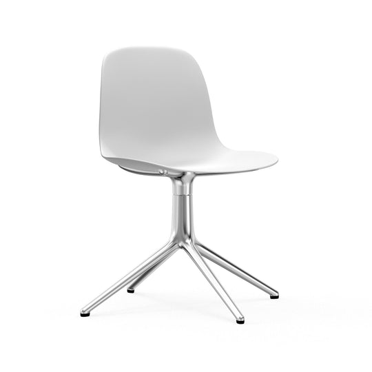 Form Chair Swivel 4L Aluminum - Normann Copenhagen Swivel Chairs - Form Chair Swivel 4L Alu - White - HORNE