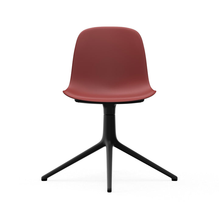 Form Chair Swivel 4L Aluminum - Normann Copenhagen Swivel Chairs - Form Chair Swivel 4L Black Alu - Bright Blue - HORNE