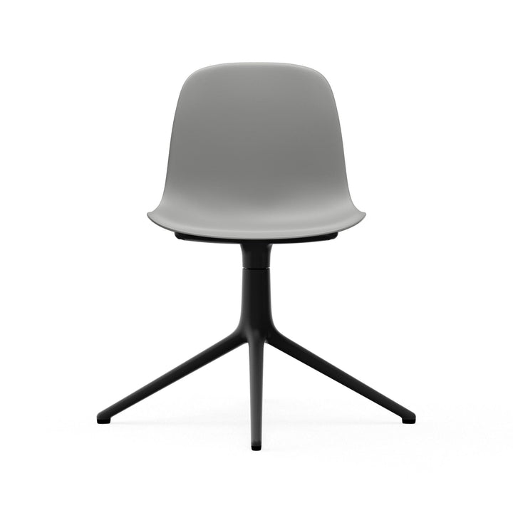 Form Chair Swivel 4L Aluminum - Normann Copenhagen Swivel Chairs - Form Chair Swivel 4L Black Alu - Bright Blue - HORNE