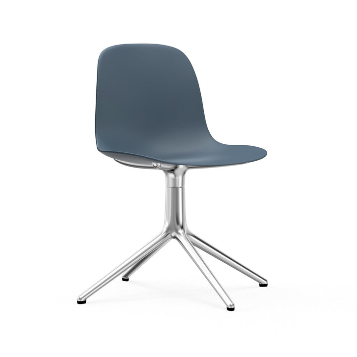 Form Chair Swivel 4L Aluminum - Normann Copenhagen Swivel Chairs - Form Chair Swivel 4L Alu - Blue - HORNE