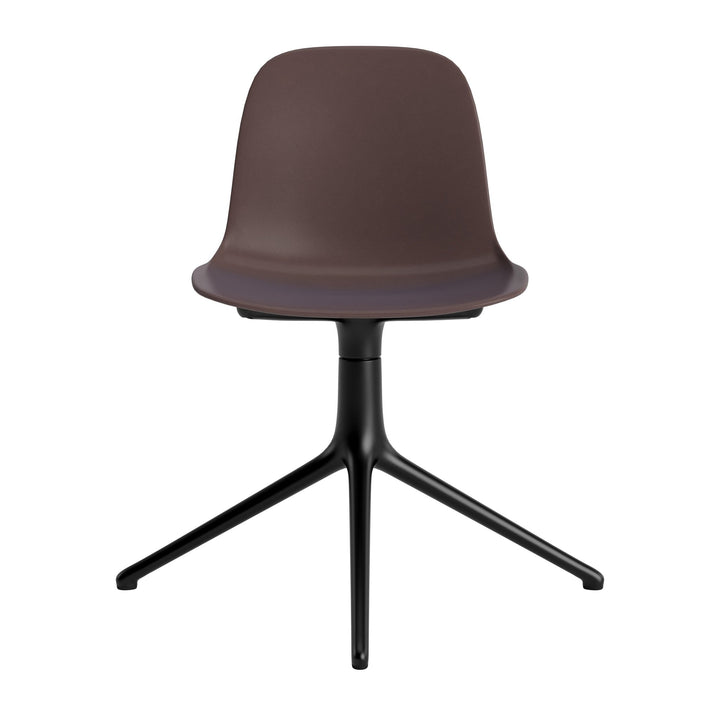 Form Chair Swivel 4L Aluminum - Normann Copenhagen Swivel Chairs - Form Chair Swivel 4L Black Alu - Bright Blue - HORNE