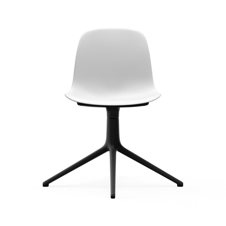 Form Chair Swivel 4L Aluminum - Normann Copenhagen Swivel Chairs - Form Chair Swivel 4L Black Alu - Bright Blue - HORNE