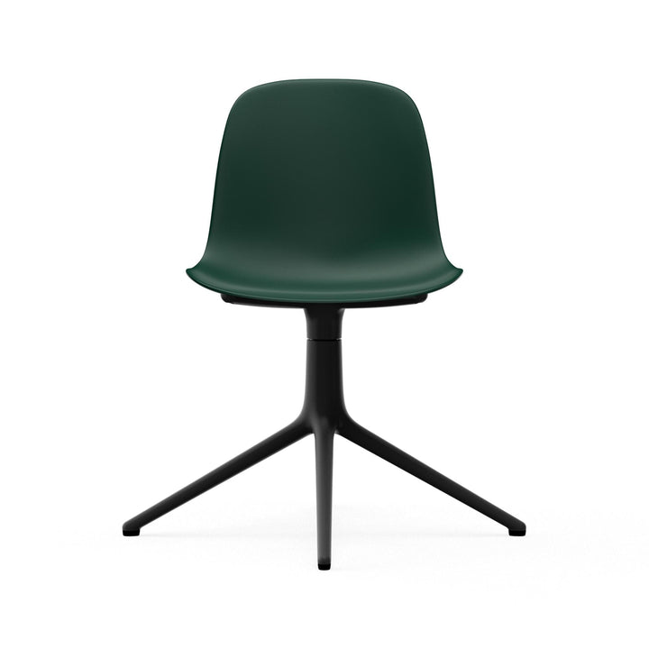 Form Chair Swivel 4L Aluminum - Normann Copenhagen Swivel Chairs - Form Chair Swivel 4L Black Alu - Bright Blue - HORNE
