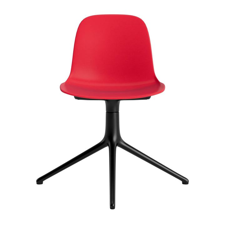 Form Chair Swivel 4L Aluminum - Normann Copenhagen Swivel Chairs - Form Chair Swivel 4L Black Alu - Bright Blue - HORNE