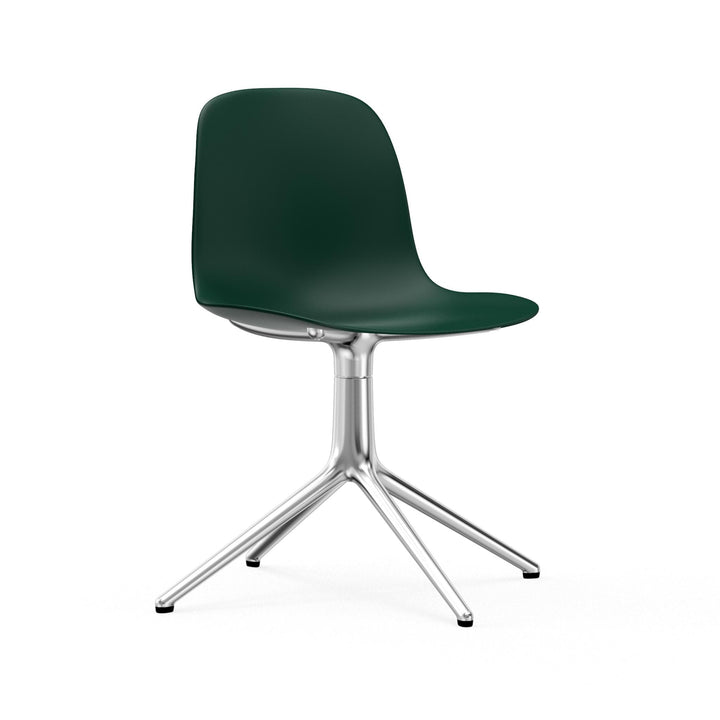 Form Chair Swivel 4L Aluminum - Normann Copenhagen Swivel Chairs - Form Chair Swivel 4L Alu - Green - HORNE