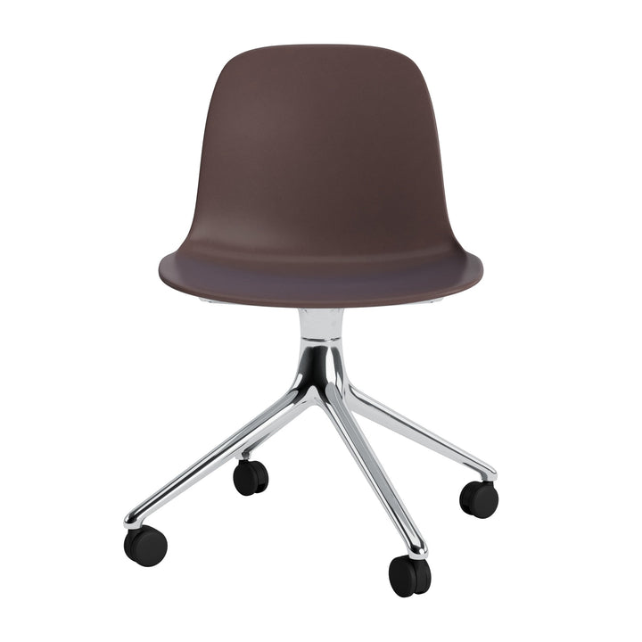 Form Chair Swivel 4W Aluminum - Normann Copenhagen Swivel Chairs - Form Chair Swivel 4W Alu - Bright Blue - HORNE