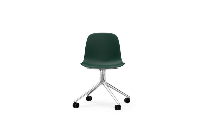 Form Chair Swivel 4W Aluminum - Normann Copenhagen Swivel Chairs - Form Chair Swivel 4W Alu - Bright Blue - HORNE