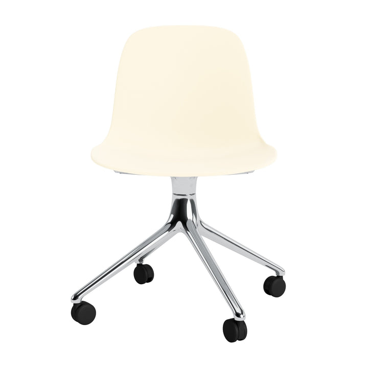 Form Chair Swivel 4W Aluminum - Normann Copenhagen Swivel Chairs - Form Chair Swivel 4W Alu - Bright Blue - HORNE